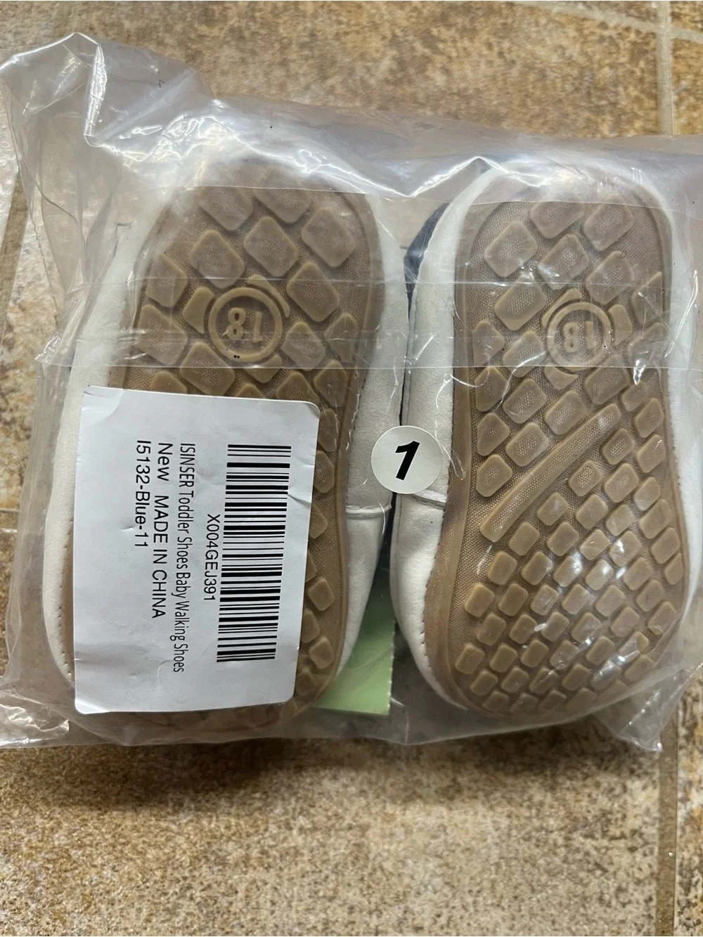 V. New baby walking shoes 0-6 months slip ons